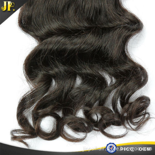 Peruvian Remy Human Hair Loose Wave Virgin Hair Silk Base Closure
